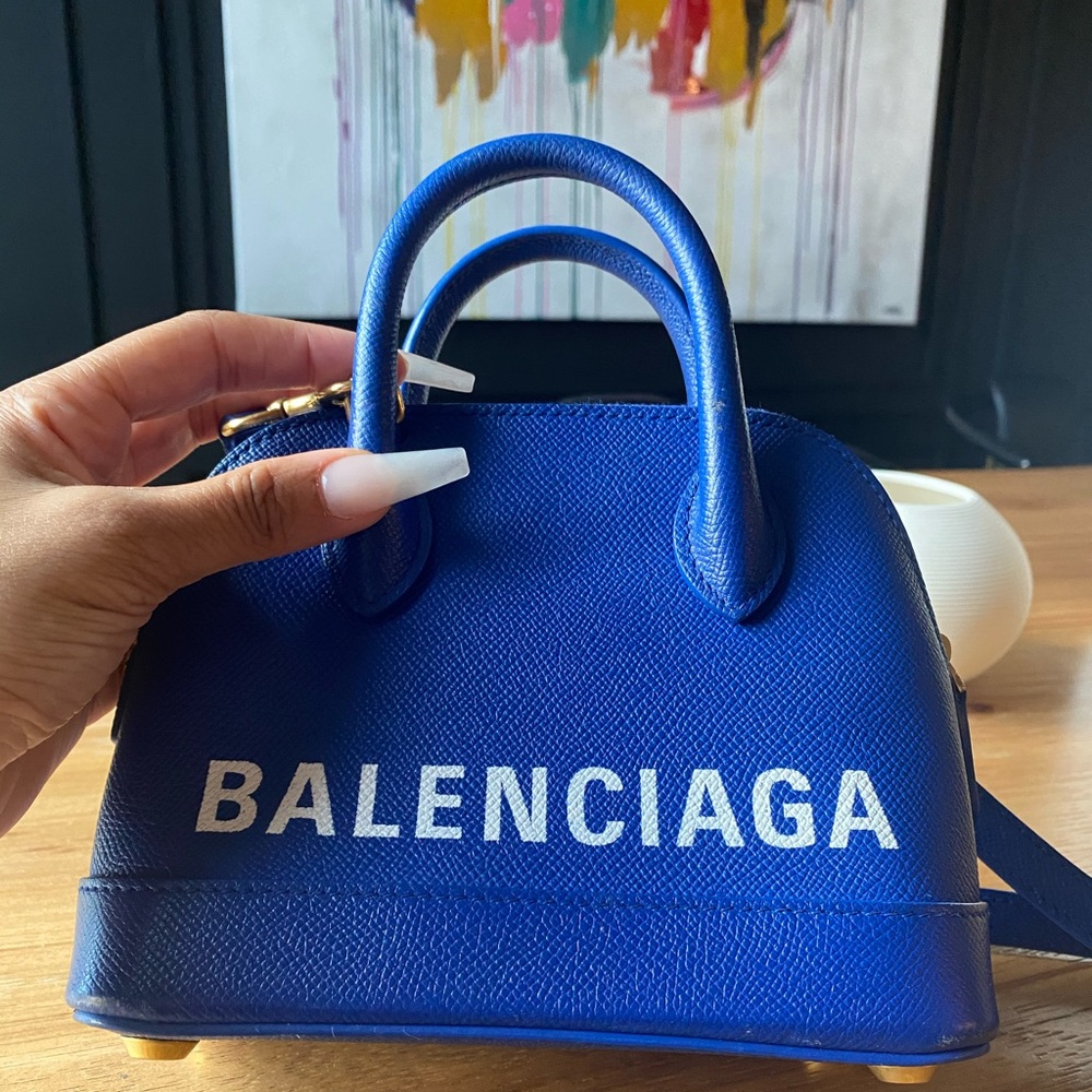 Mini Balenciaga Blue Purse